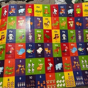 Colorful Alphabet and Number Play Mat